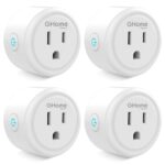 GHome Smart Plug Mini, WiFi Smart Outlet Plug Compatible with Alexa and Google Home, Timer Outlet with APP Control, 2.4GHz Network Only, No Hub Required, ETL FCC Listed (4 Pack), White - Image 2