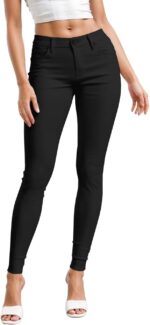 Hybrid & Company Womens Hyper Ultra Stretch Comfy Skinny Leg Work Casual Pants - Image 2