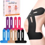 IEADEN Precut Kinesiology Tape for Knees, 20 Pcs, 5 Colors - Knee Support & Stability, Knee Pain Relief Athletic Tape - Waterproof & Elastic, Breathable Hypoallergenic Latex-Free Tape - Image 2