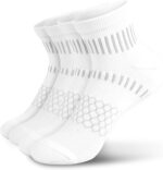 IRAMY Ankle Compression Socks for Men Women Cushioned Running Athletic Socks Plantar Fasciitis Relief 2/4/6 Pairs - Image 2