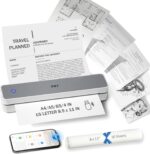 Inkless Portable Printer for Travel, Wireless Thermal Printer Support 8.5 x 11 Inch US Letter A4 B5, Bluetooth Mobile Printers with iOS, Android, Laptop for Home Use, Car, Office, School, Grey - Image 2