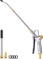 JASTIND Upgrade Air Blow Gun with Adjustable Air Blower Nozzle, Up to 27 Inches Extension with 4.9 Inches Steel Air Flow Nozzle, High Volume Pneumatic Dust Clean Tool for Air Compressor Accessory - Image 2