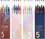 Kaco Gel Pens 20 Assorted Color Ink 0.5mm Fine Point, Cute Stationery Journaling Note Taking Pens Retractable Office Supplies - Image 2