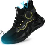 LAoutun Steel Toe Shoes for Men Women Work Shoes Safety Sneakers Shoes Comfortable Lightweight Puncture Proof Slip on Indestructible Work Shoes - Image 2