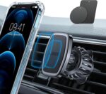 LISEN Magnetic Phone Holder for Car - Upgraded Clip Ultra 6 Strong Magnets, Phone Magnets for Back of Phone, Soporte de Telefono para carro for Galaxy S25 Ultra 4-6.7 inch Smartphones (Black) - Image 2