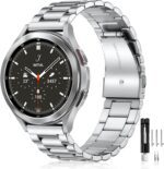 Lerobo Stainless Steel Band Compatible with Samsung Galaxy Watch 8 7 6 5 4 FE 40mm 44mm 45mm/Galaxy Watch 8 Classic 6 4 Classic 43mm 47mm 42mm 46mm, 20mm Metal Replacement Band for Men Women - Image 2