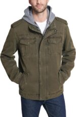 Levi's Men's Washed Cotton Hooded Military Jacket (Regular & Big & Tall Sizes) - Image 2