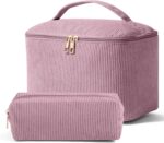 MAGEFY 2Pcs Makeup Bag,Cosmetic Bag Large Capacity with Handle Small Makeup Bag for Purse, Travel Makeup Pouch for Women - Image 2