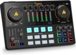 MAONO Audio Interface, MaonoCaster 10-Channel Podcast mixer with Pro-preamp, 48V Phantom Power, Bluetooth, 11 Customize sound pads for Recording, Streaming, Youtube, TikTok, PC, Guitar (AME2) - Image 2