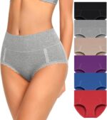 MISSWHO Cotton High Waisted Soft Womens Underwear Breathable Panties, Multipack - Image 2