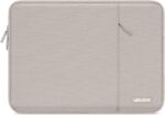 MOSISO Laptop Case 16 inch, 15-15.6 inch Laptop Sleeve Compatible with MacBook Pro 16 M4 M3 M2 M1, HP Acer Dell Lenovo ASUS Notebook, Polyester Vertical Computer Sleeve Bag with Pocket, Stone Gray - Image 2