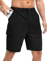 Men's Casual Cargo Shorts 9" Lightweight 6 Pockets Stretch Quick Dry Summer Shorts for Hiking Golf Trips Fishing - Image 2