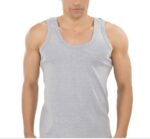 Men's Cotton Undershirts Tank Tops Sleeveless Plain Summer Vest Athletic wear, Easy Fit Sizes S to 5XL Single Pack - Image 2