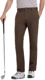 Mens Golf Pants Stretch 30"/32"/34" Water-Resistant Lightweight Stretch Casual Flat Front Dress Pants with 5 Pockets - Image 2