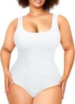 Nebility Plus Size Bodysuit Shapewear Tummy Control Body Shaper for Women Seamless Body Suit Sleeveless Going Out Tops - Image 2