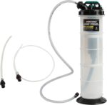 OEMTOOLS 24938 Pneumatic/Manual Fluid Extractor, 2.5 Gallon (9.5L) Oil Extractor Pump, for Coolant, Transmission, and Power Steering Fluid, 2 Dipstick Adapters, 5ft Hose - Image 2