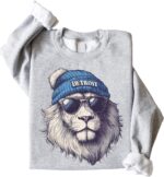 Olive Loves Apple Detroit Football Sports Sweatshirt for Men Women Youth and Toddler Boys and Girls - Image 2