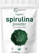 Organic Spirulina Powder, 2lbs | Raw Blue Green Algae | Superfood Rich in Vegan Protein, Antioxidants, Vitamins, & Minerals | Natural Source of Chlorophyll & Enzymes | Non-GMO, Filler Free - Image 2
