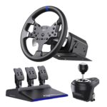 PXN V99 PC Racing Wheel, Real Force Feedback Steering Wheel with Pedals and Shifter, Detachable 270/900 Degree Race Steering Wheel Simulator for PC, Xbox One, Xbox Series X/S, PS4 - Image 2