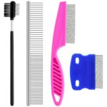 Pets Grooming Comb Kit for Small Dogs Puppies For Tear Stain Remover, 2-in-1 with Round Teeth to Remove Knots Crust Mucus - Image 2