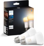 Philips Hue Smart 60W A19 LED Bulb - White Ambiance Warm-to-Cool White Light - 2 Pack - 800LM - E26 - Indoor - Control with Hue App - Works with Alexa, Google Assistant and Apple Homekit - Image 2