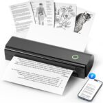 Portable Printers Wireless for Travel, N80 Wireless Thermal Printer Bluetooth Inkless Printer Support 8.5" X 11" US Letter & A4 Size, Compatible with iOS, Android, Laptop for Office, Home, Car, Black - Image 2