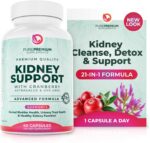 PurePremium Kidney Support Supplement – Kidney Cleanse Detox & Repair with Cranberry Extract & Astragalus - 21-in-1 Complex Supports Normal Bladder, Urinary Tract & Kidneys Health - 60 Day Supply - Image 2