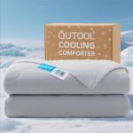 QUTOOL® Cooling Blankets for Hot Sleepers Summer Comforter for Night Sweats Twin Size, Double-Sided Cold Blanket Q-Max>0.4 Tech, All-Season Bedding Lightweight Breathable Comforter Gray 68"x90" - Image 2