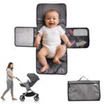 RELEONE Portable Diaper Changing Pad – Waterproof & Foldable Baby Changing Mat with Head Cushion, Travel-Friendly with Storage Pockets, Compact & Easy to Carry for On-The-Go Parents. - Image 2