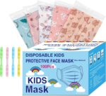 Rasav Kids Disposable Face Masks,3 Ply Kids Masks Disposable Breathable Colorful Cute Face Masks for Children, Girls & Boys - Image 2