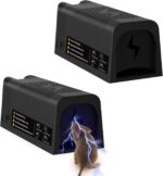 Rat Zapper Electric Mouse Trap 2 Pack Electronic Mice Killer with Powerful Voltage Indoor for Garage Attic Living Room - Image 2