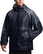 SWISSWELL Mens Cycling Rain Jacket Waterproof Lightweight Windbreaker Jackets for Men Raincoat with Hood - Image 2