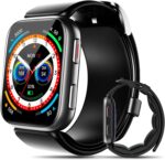 Smart Watch, 1.95" Blood Pressure Smart Watch with Air Pump Cuff, Blood Pressure Monitor Watch with Sleep Heart Rate Monitor, Pedometer, Blood Pressure Watch Supports Data Sharing, Reminder Monitoring - Image 2