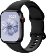 Sport Silicone Band Compatible with Apple Watch Bands 40mm 38mm 41mm 44mm 45mm 42mm 49mm Women Men,Soft Wristband Waterproof Replacement Sport Strap for iWatch Bands Series 9 8 7 6 5 4 3 2 1 SE Ultra - Image 2