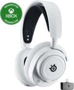 SteelSeries Arctis Nova 7X Wireless Multi-Platform Gaming Headset — Neodymium Magnetic Drivers — 2.4GHz+Bluetooth — 38Hr USB-C Battery — AI Mic — Xbox Series X|S, PC, PS5, Switch, VR, Mobile - White - Image 2