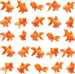 Sumind 30 Pieces Fake Goldfish Plastic Floating Artificial Aquarium Fish Realistic Moving Orange Goldfish Ornament Decorations for Aquarium Tank - Image 2
