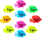 TINKSKY 10pcs Plastic Artificial Moving Floating Ornament Decorations for Aquarium Fish Tank (Random Color Pattern) - Image 2