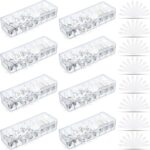 Tatuo 4 Pcs Cable Organizer Box with Wire Ties, Plastic Cord Storage Box with Lid, Electronics Organizer for Home Office Desk Organizers and Accessories (10.79'' X 3.78'' X 1.97'',Clear) - Image 2