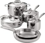 Tramontina Signature Tri-Ply Clad Stainless Steel 10-Piece Cookware Set with Lids, Pots and Pans Kitchen Set, Induction-Ready, Dishwasher-Safe, NSF-Certified, Made in Brazil - Image 2