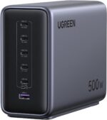 UGREEN Nexode 500W GaN Charging Station, 6-Port USB-C & USB-A with 240W Single Port, Smart Temperature Control & Space-Saving Design for iPhone 17/16/15, Galaxy S25/S24, MacBook Pro/Air, iPad, Laptops - Image 2