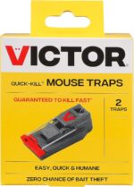 Victor M140B Quick-Kill Easy Set Mouse Trap, 2 Reusable Mouse Traps - Image 2