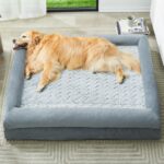 WNPETHOME XXXL Big Dog Bed, Washable Dog Couch with Removable Waterproof Cover, Orthopedic Large Pet Sofa Bed with Bolster Sides for Sleeping - Image 2