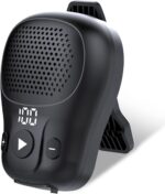 Wearable Bluetooth Speaker, Clip-on Wireless Portable Speakers, IP56 Waterproof Clip Speaker Up to 18 Hours Battery Life, Built-in Mic for Hands-Free Music/Calls, Work/Outdoor Black - Image 2