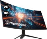 Westinghouse 24 Inch Curved Full HD Gaming Monitor, 165Hz, AMD FreeSync Support, Low Motion Blur, 1500R Curve, 1920 x 1080, for PC Games with Built in Speakers, DisplayPort, HDMI - Image 2