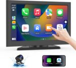 Wireless Apple carplay Screen for car, 7" HD Car Stereo Touch Screen with Android Auto, Backup Camera, Car Audio Receivers with Voice Control, Mirror Link, Bluetooth, GPS Navigation - Image 2