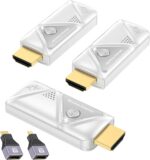 Wireless HDMI Transmitter and 2 Receivers, Dual Display HDMI Wireless Extender Kit Sync to 2 Screens, 5G/328FT/1080P Plug & Play for Simultaneous Audio/Video on TVs/Projectors/Monitors - Image 2