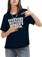 Womens Sports Tshirt Love Women's Sports Shirts Sports Fan Apparel Summer Graphic Casual Crew Tops Neck Short Sleeve - Image 2