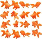XMHF 20 Pcs Fake Goldfish Artificial Orange Floating Fishes Ornament Decorations for Aquarium Fish Tank - Image 2