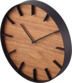 Yamazaki Home Wall Clock - Modern Wood Home Decoration Steel + Wood One Size Walnut - Image 2