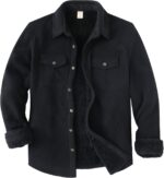 ZENTHACE Men's Warm Sherpa Lined Fleece Plaid Flannel Shirt Jacket(All Sherpa Fleece Lined) - Image 2